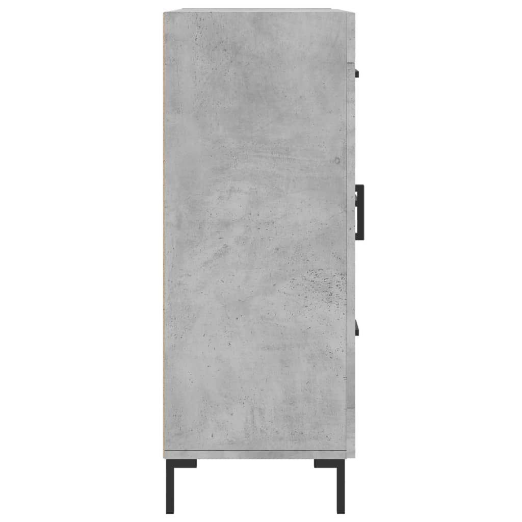 vidaXL Servantă, gri beton, 69,5x34x90 cm, lemn compozit