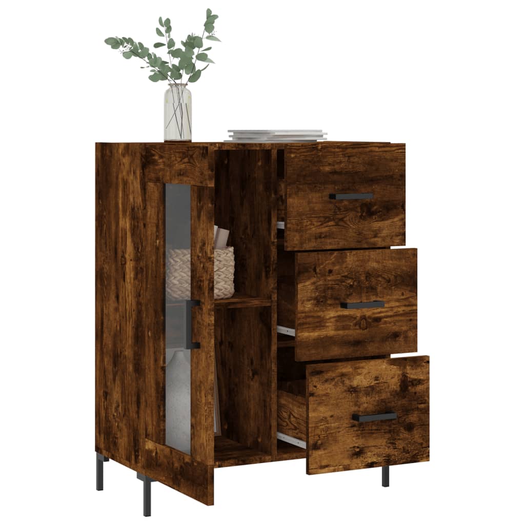 vidaXL Servantă, stejar fumuriu, 69,5x34x90 cm, lemn compozit vidaXL Servantă, stejar fumuriu, 69,5x34x90 cm, lemn compozit