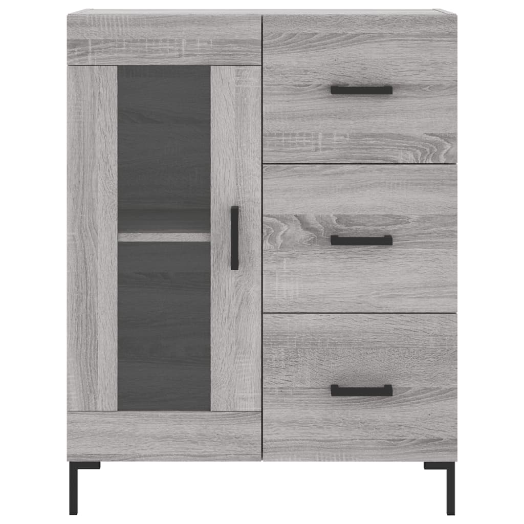 vidaXL Servantă, gri sonoma, 69,5x34x90 cm, lemn compozit vidaXL Servantă, gri sonoma, 69,5x34x90 cm, lemn compozit