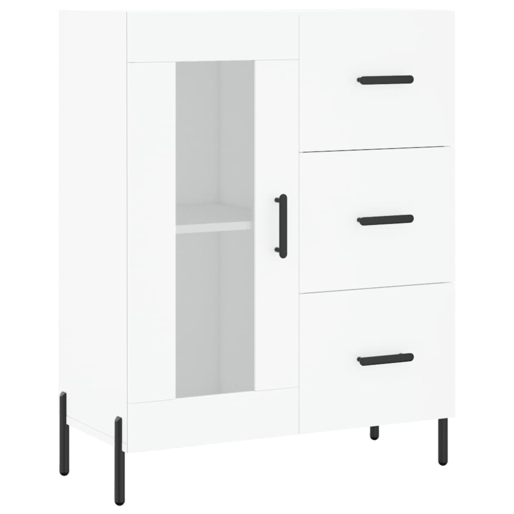 vidaXL Servantă, alb, 69,5x34x90 cm, lemn compozit vidaXL Servantă, alb, 69,5x34x90 cm, lemn compozit