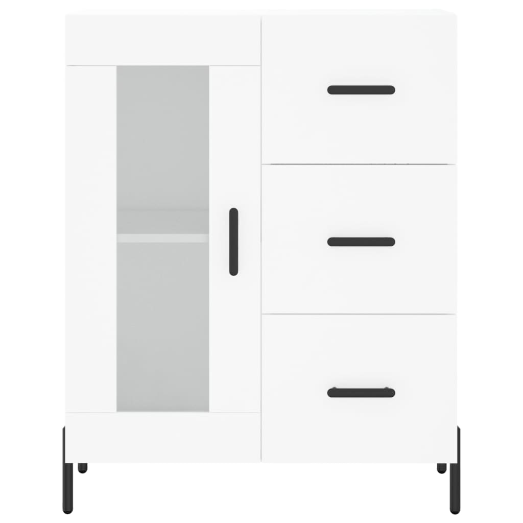 vidaXL Servantă, alb, 69,5x34x90 cm, lemn compozit vidaXL Servantă, alb, 69,5x34x90 cm, lemn compozit