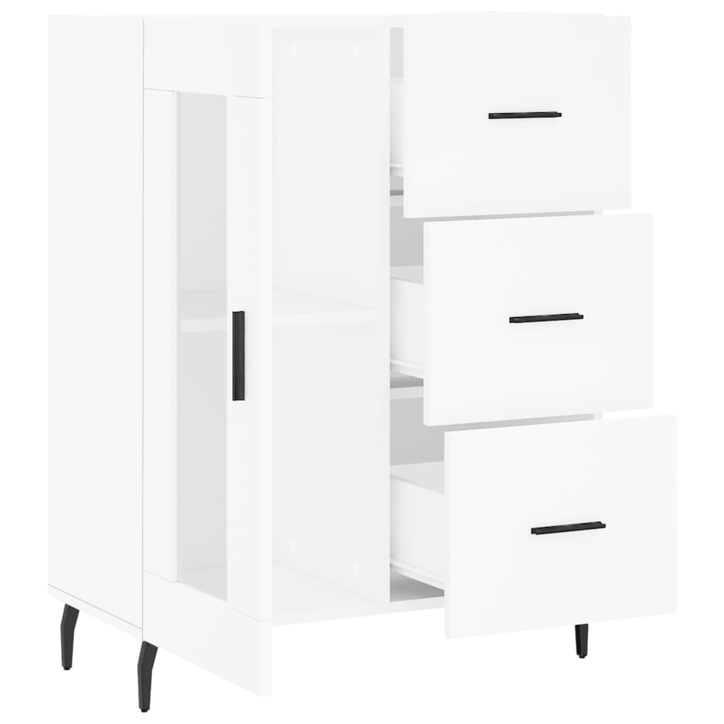 vidaXL Servantă, alb, 69,5x34x90 cm, lemn compozit