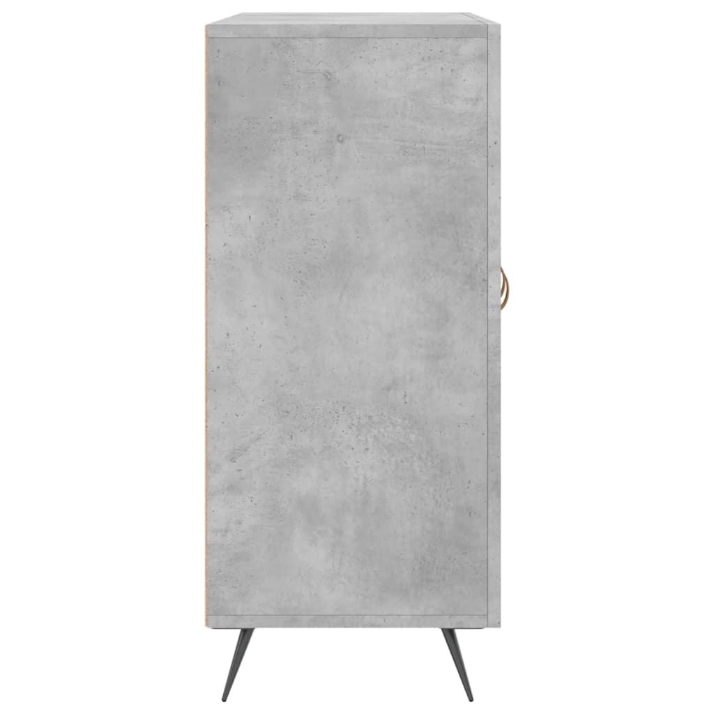 vidaXL Dulap, gri beton, 90x34x80 cm, lemn compozit