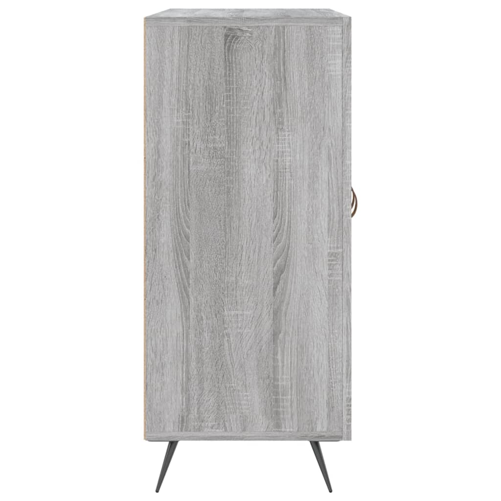 vidaXL Dulap, gri sonoma, 90x34x80 cm, lemn compozit