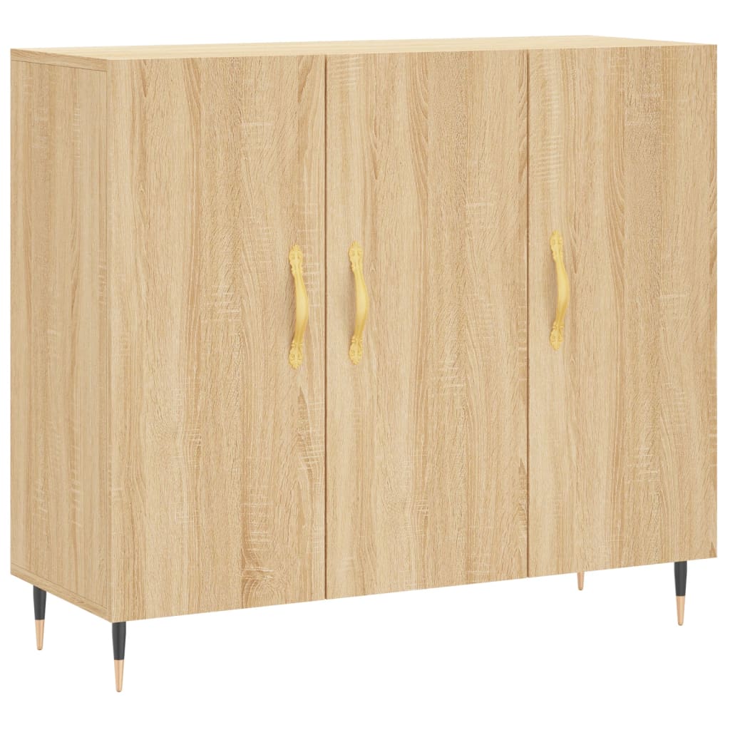 vidaXL Dulap, stejar sonoma, 90x34x80 cm, lemn compozit