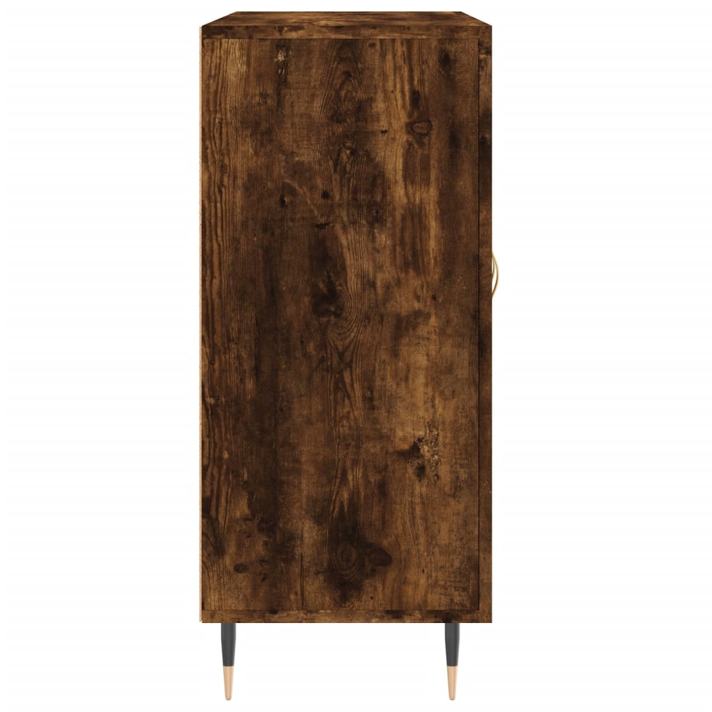 vidaXL Dulap, stejar fumuriu, 90x34x80 cm, lemn compozit