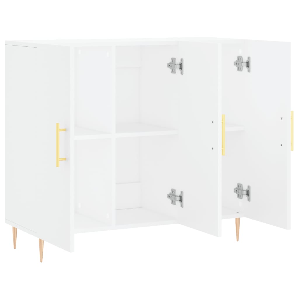 vidaXL Dulap, alb, 90x34x80 cm, lemn compozit vidaXL Dulap, alb, 90x34x80 cm, lemn compozit