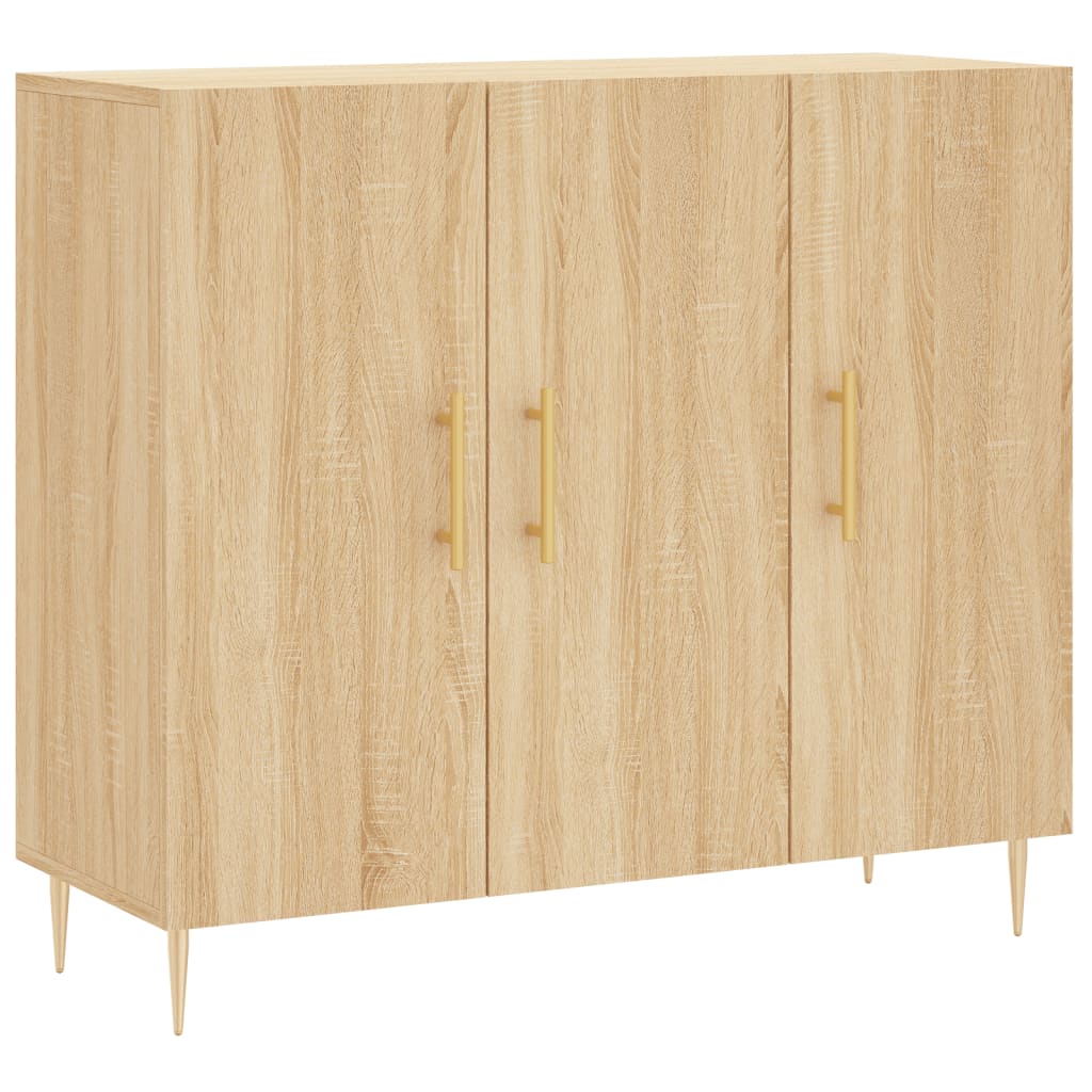 vidaXL Dulap, stejar sonoma, 90x34x80 cm, lemn compozit