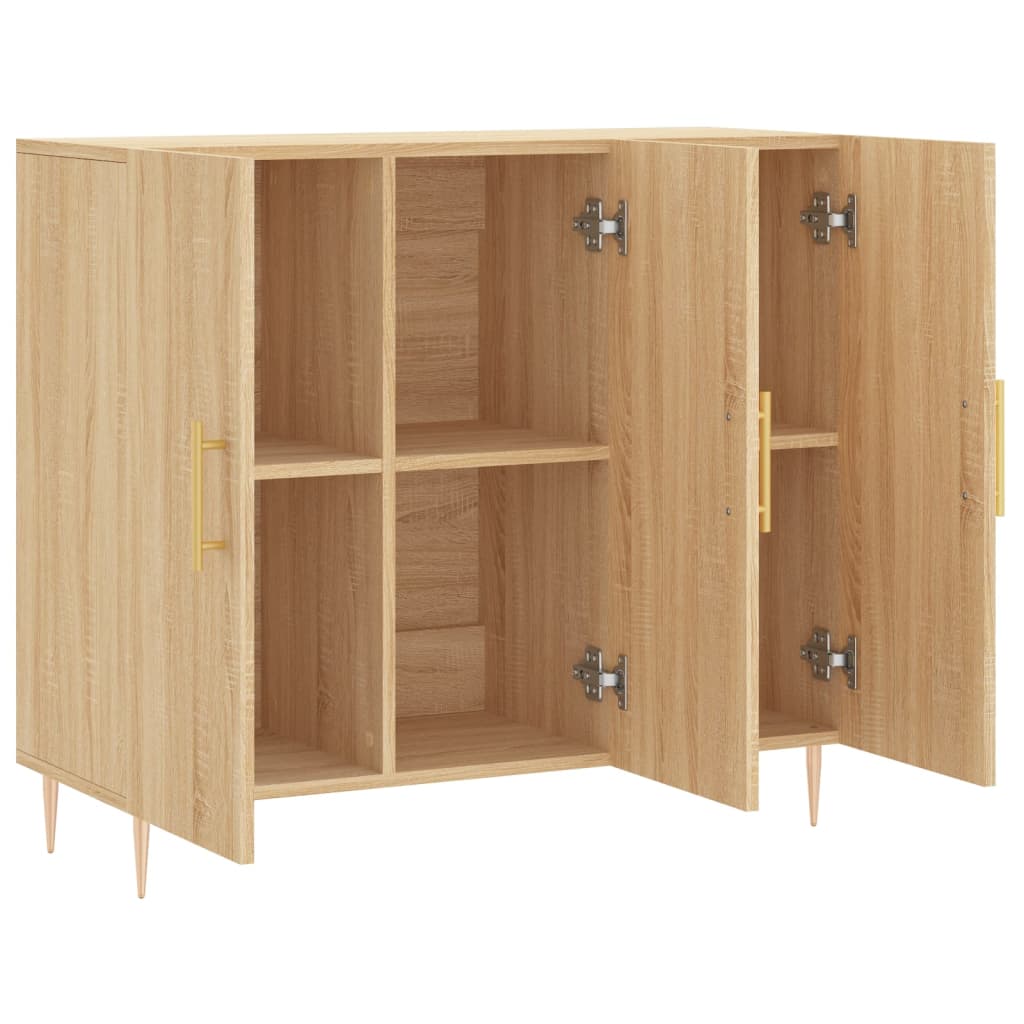 vidaXL Dulap, stejar sonoma, 90x34x80 cm, lemn compozit