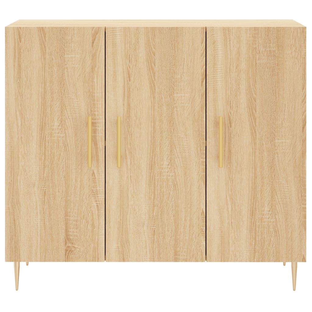vidaXL Dulap, stejar sonoma, 90x34x80 cm, lemn compozit