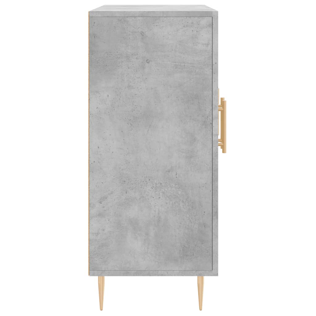 vidaXL Dulap, gri beton, 90x34x80 cm, lemn compozit
