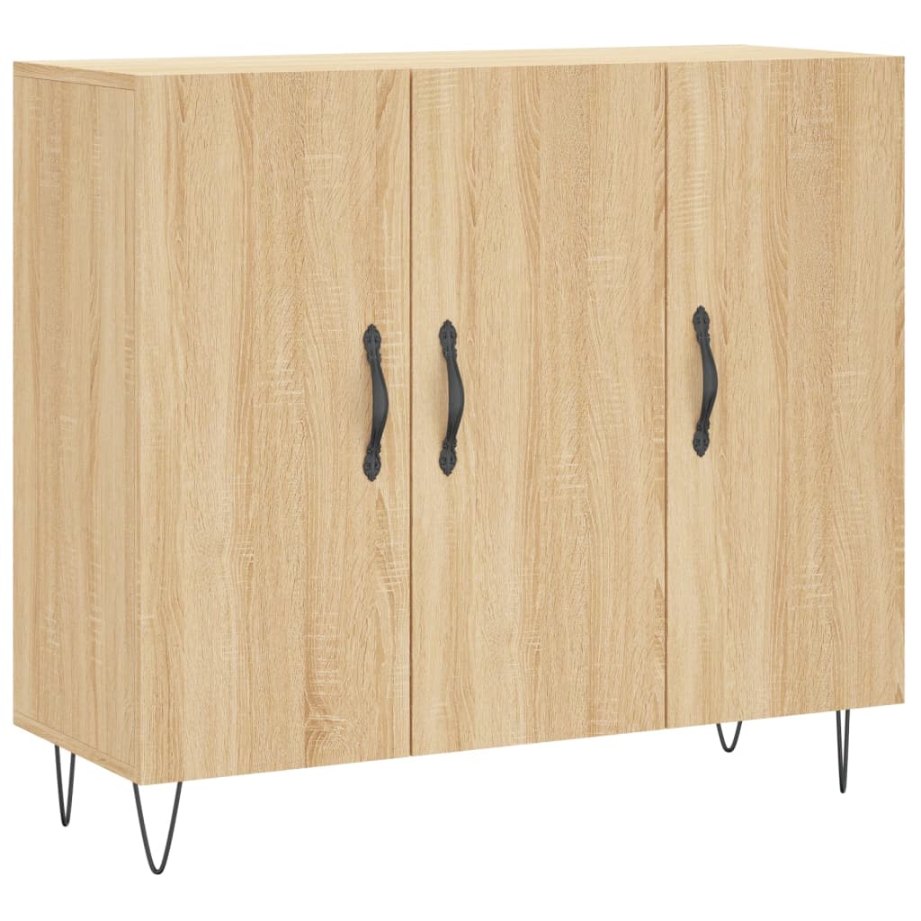 vidaXL Dulap, stejar sonoma, 90x34x80 cm, lemn compozit