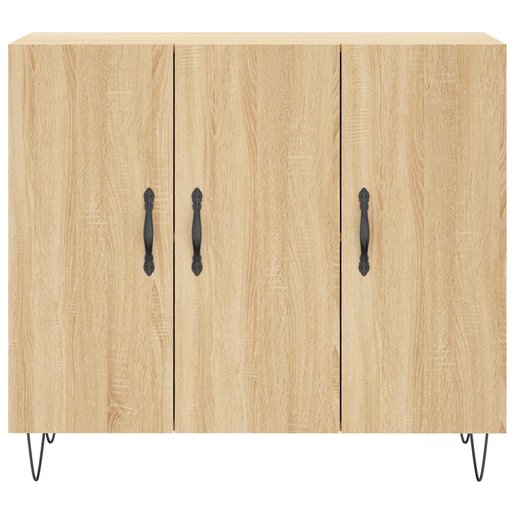 vidaXL Dulap, stejar sonoma, 90x34x80 cm, lemn compozit