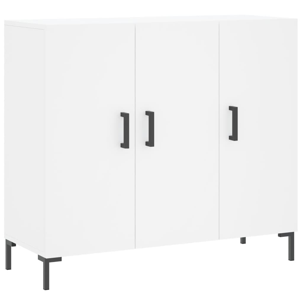 vidaXL Dulap, alb, 90x34x80 cm, lemn compozit vidaXL Dulap, alb, 90x34x80 cm, lemn compozit