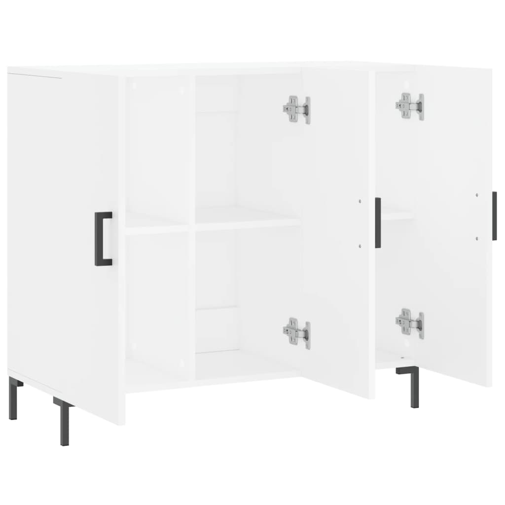 vidaXL Dulap, alb, 90x34x80 cm, lemn compozit vidaXL Dulap, alb, 90x34x80 cm, lemn compozit