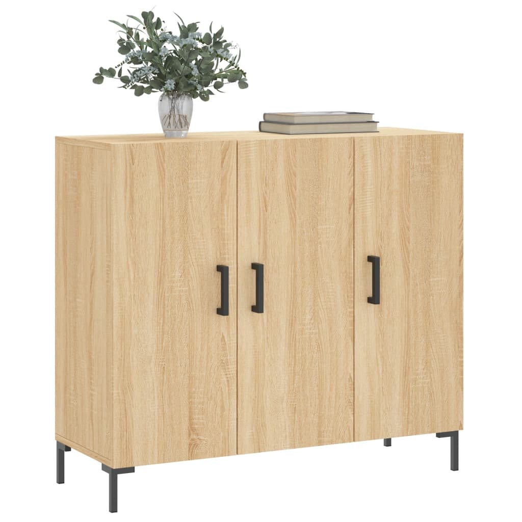 vidaXL Dulap, stejar sonoma, 90x34x80 cm, lemn compozit