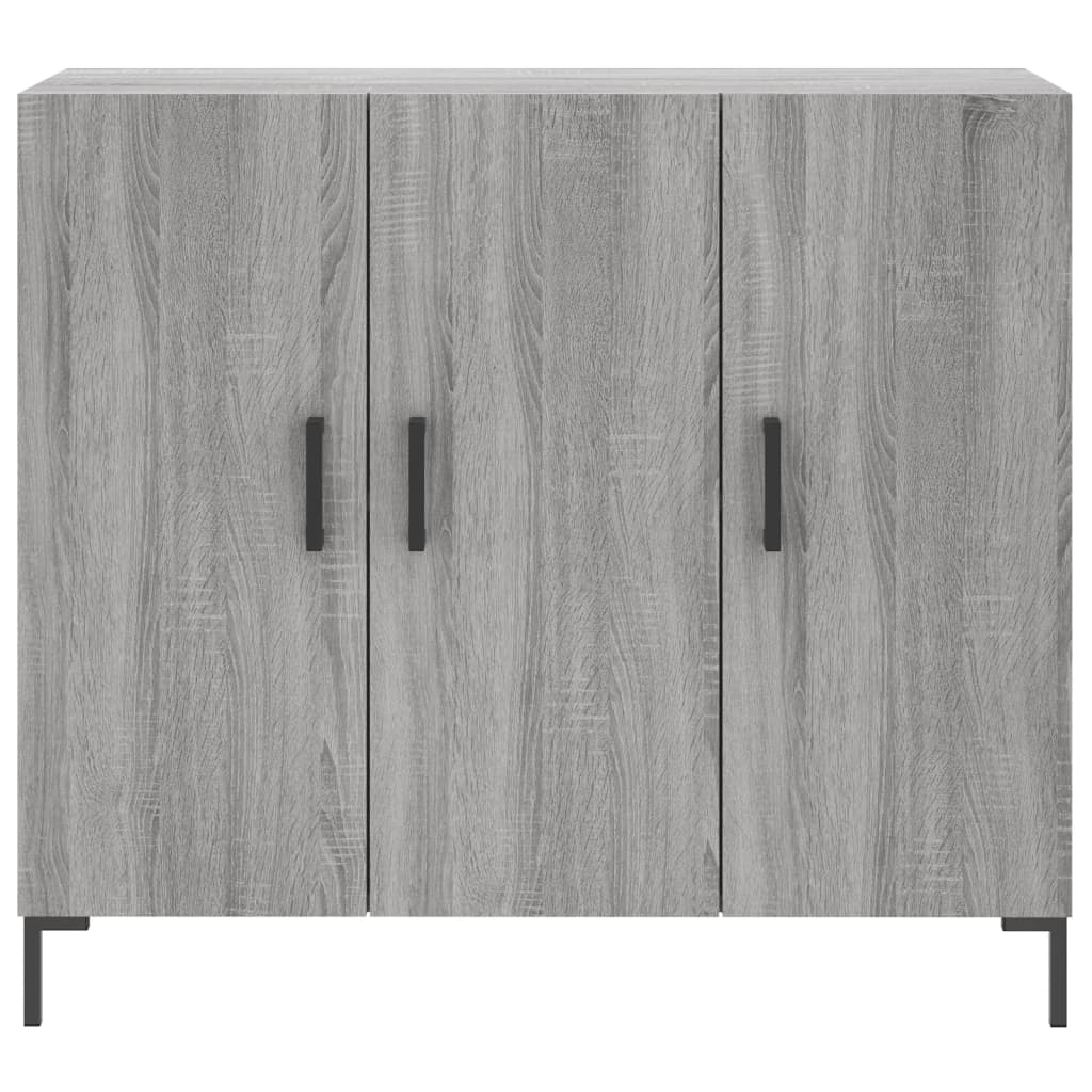 vidaXL Dulap, gri sonoma, 90x34x80 cm, lemn compozit