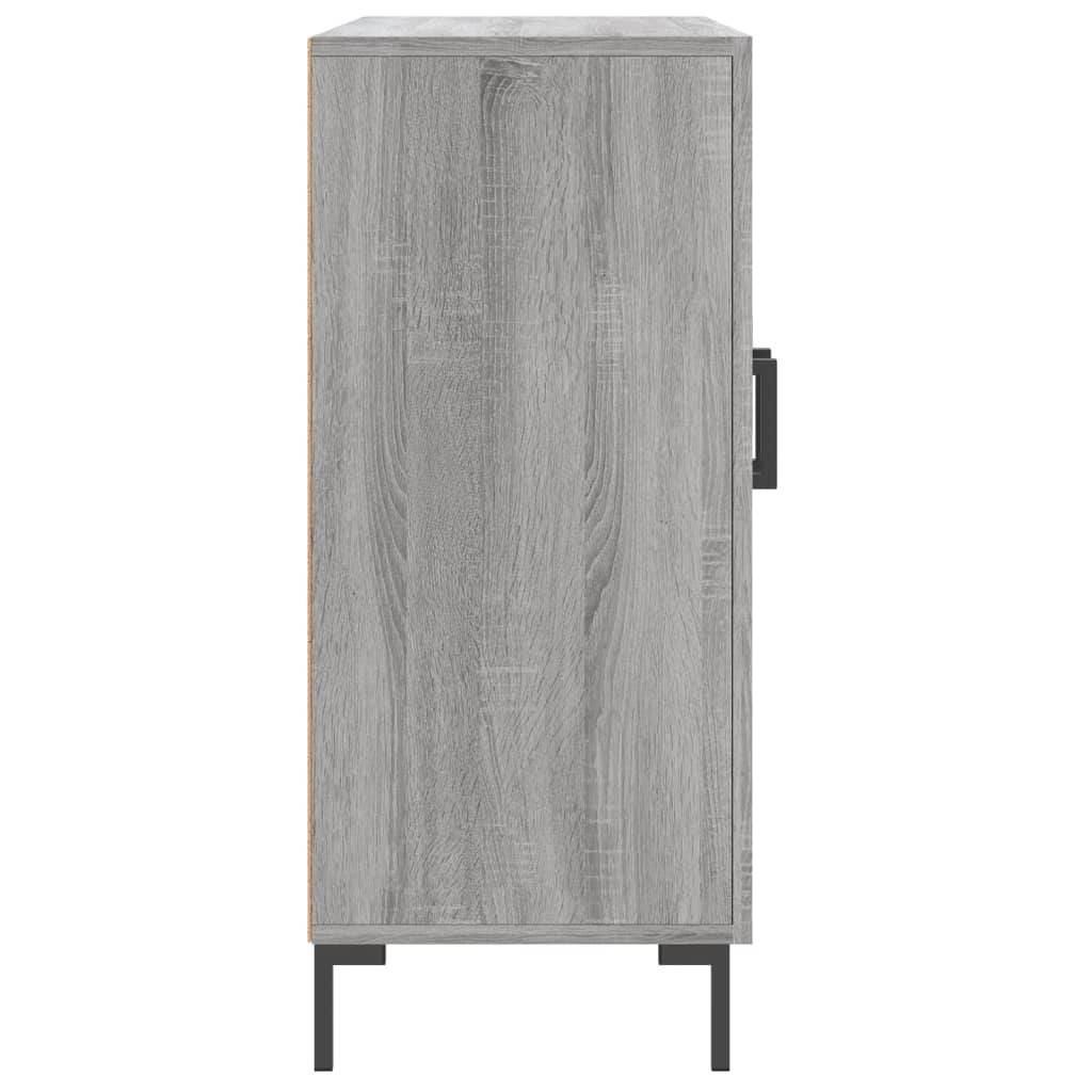 vidaXL Dulap, gri sonoma, 90x34x80 cm, lemn compozit