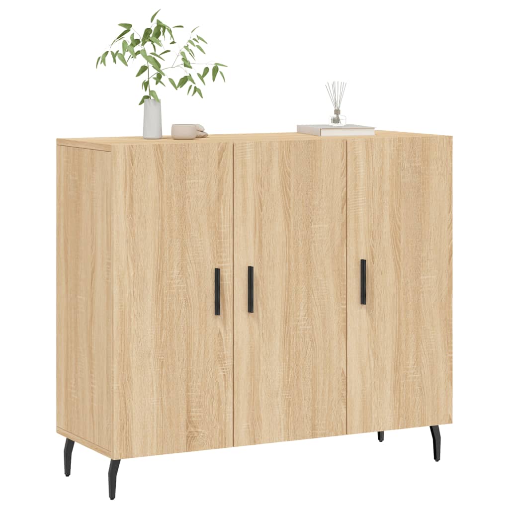 vidaXL Dulap, stejar sonoma, 90x34x80 cm, lemn compozit