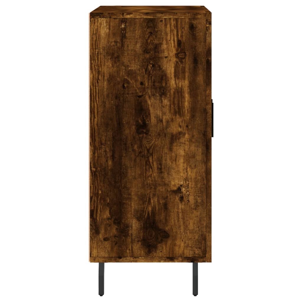 vidaXL Dulap, stejar fumuriu, 90x34x80 cm, lemn compozit