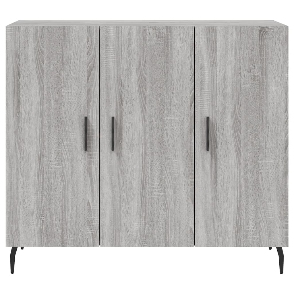 vidaXL Dulap, gri sonoma, 90x34x80 cm, lemn compozit