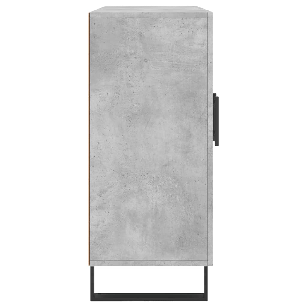 vidaXL Dulap, gri beton, 90x34x80 cm, lemn compozit