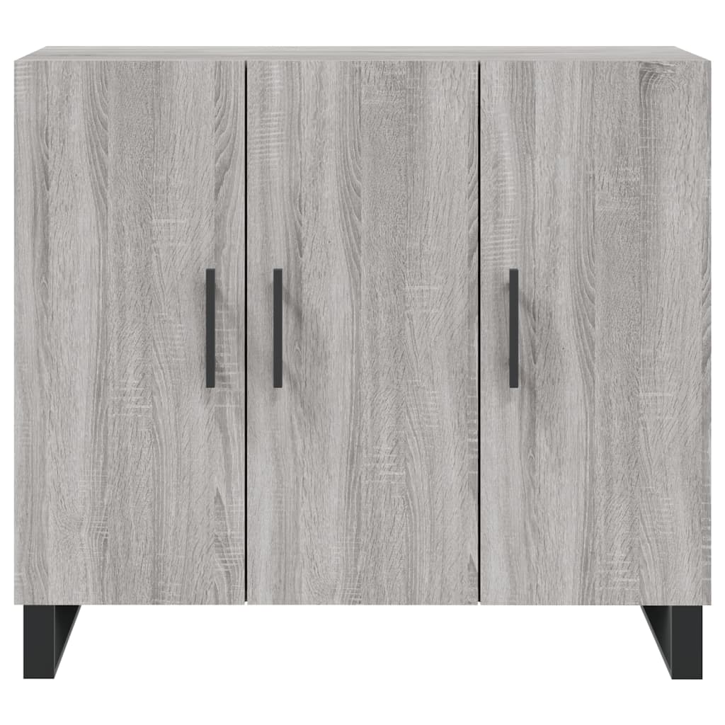 vidaXL Dulap, gri sonoma, 90x34x80 cm, lemn compozit