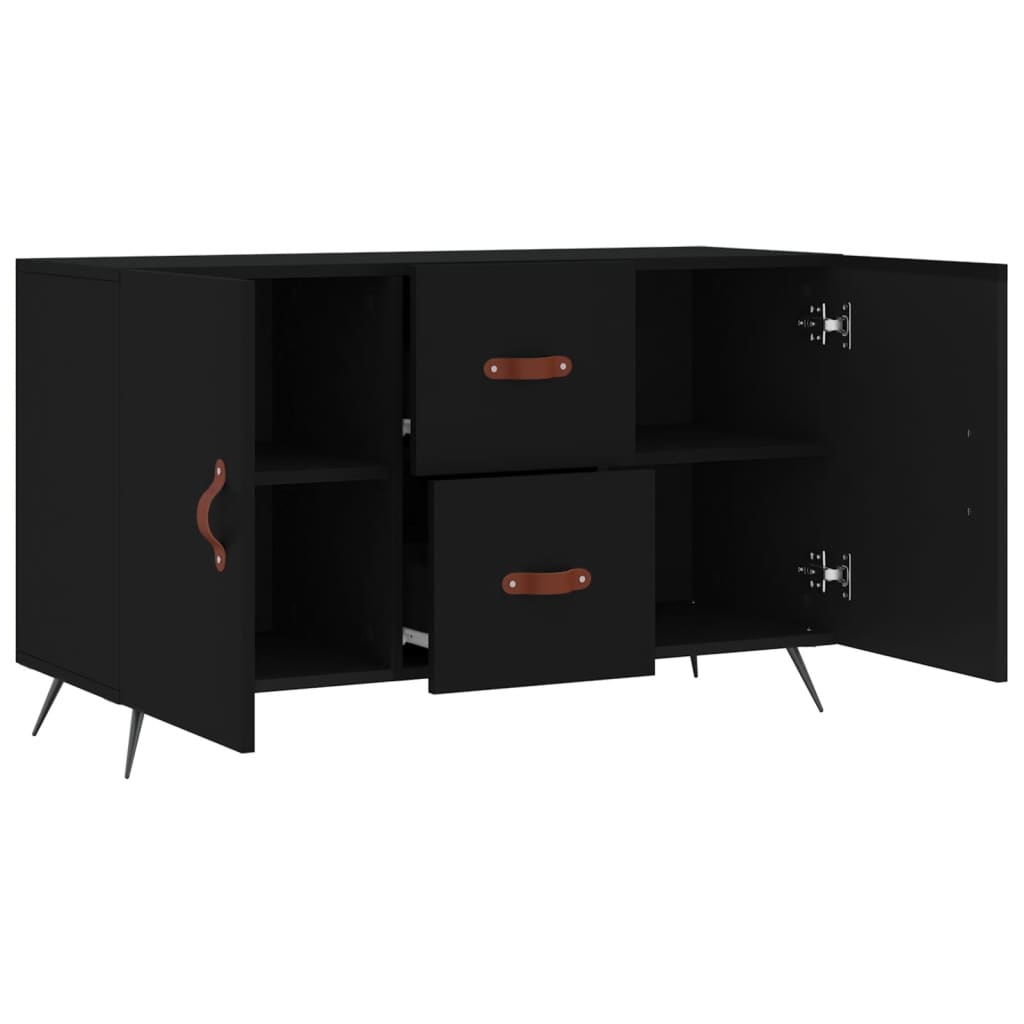 vidaXL Dulap, negru, 100x36x60 cm, lemn compozit