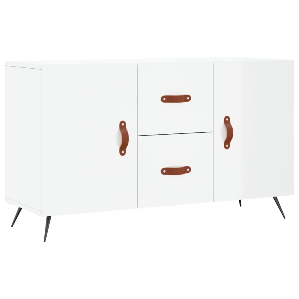vidaXL Dulap, alb extralucios, 100x36x60 cm, lemn compozit