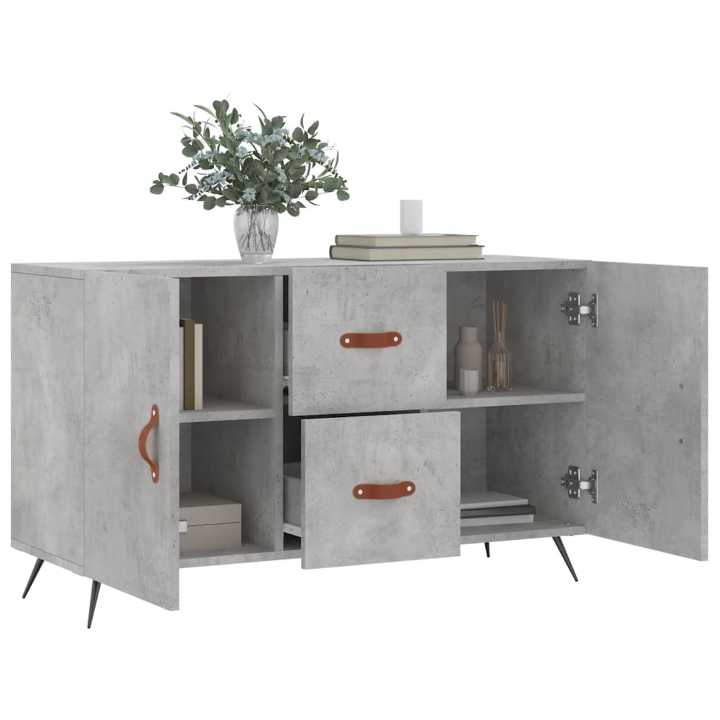 vidaXL Dulap, gri beton, 100x36x60 cm, lemn compozit vidaXL Dulap, gri beton, 100x36x60 cm, lemn compozit