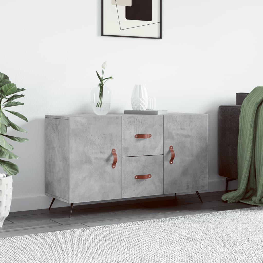vidaXL Dulap, gri beton, 100x36x60 cm, lemn compozit vidaXL Dulap, gri beton, 100x36x60 cm, lemn compozit