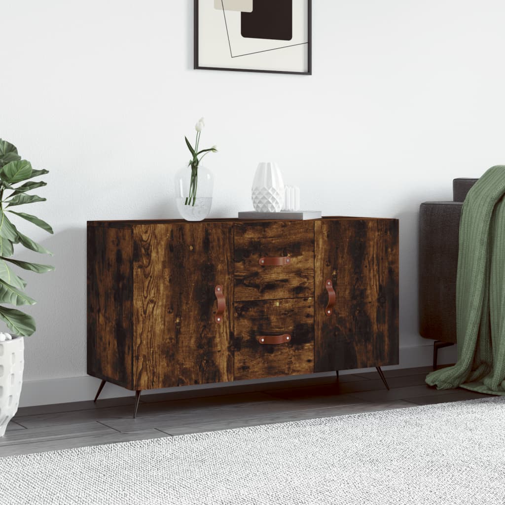 vidaXL Dulap, stejar fumuriu, 100x36x60 cm, lemn compozit