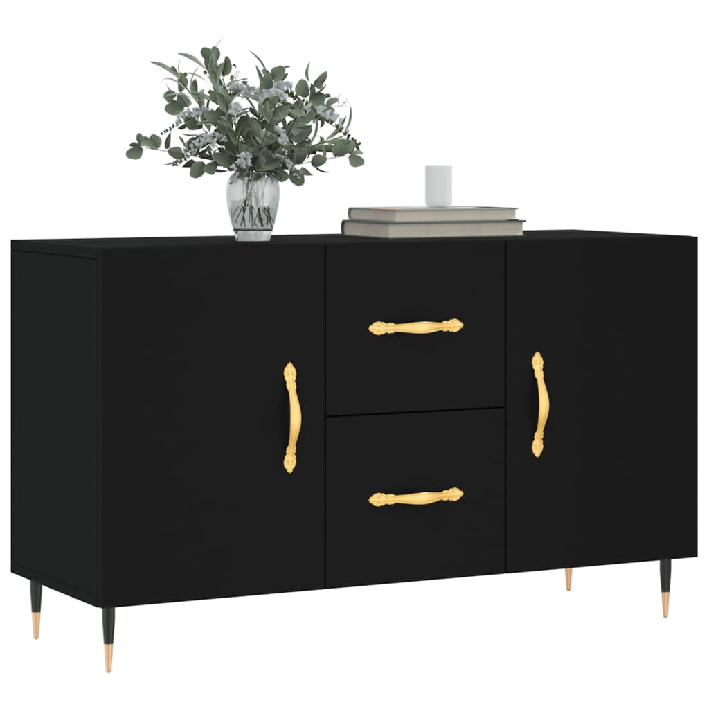 vidaXL Dulap, negru, 100x36x60 cm, lemn compozit