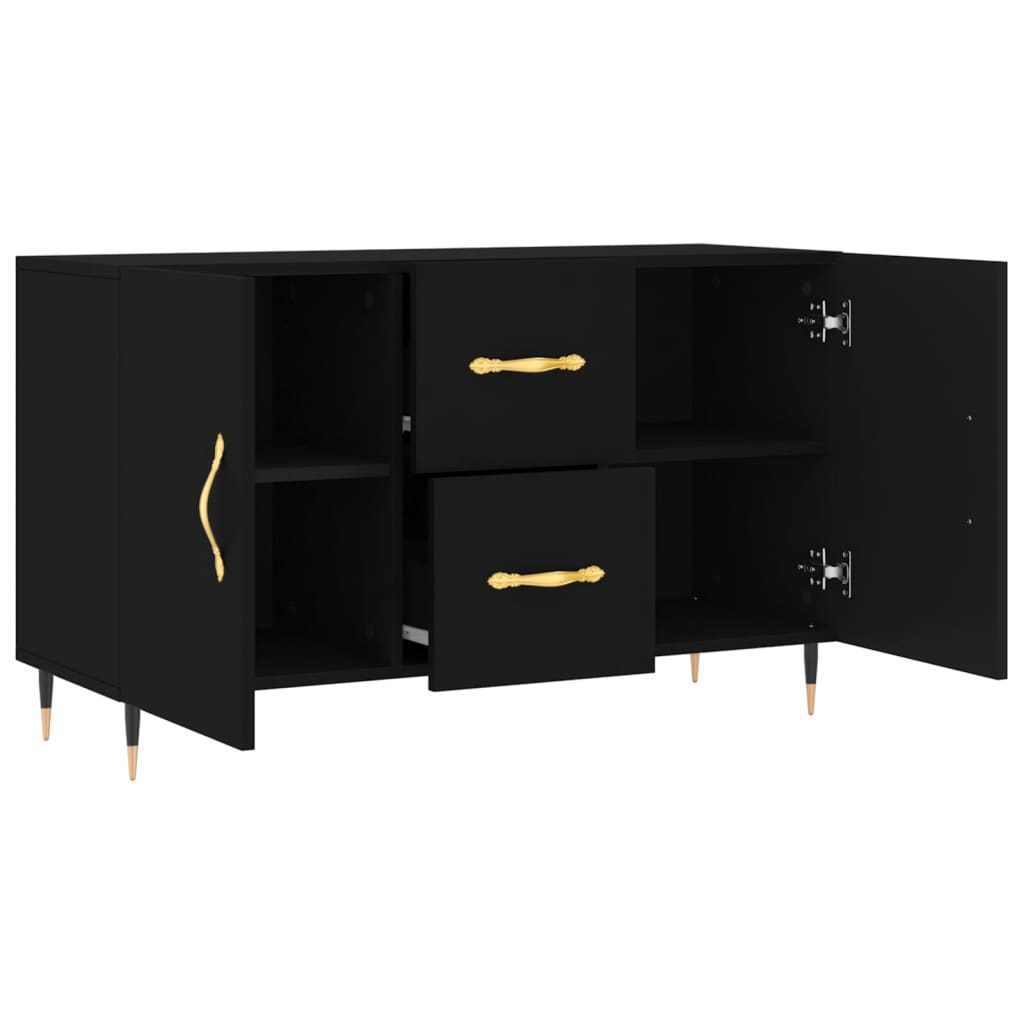 vidaXL Dulap, negru, 100x36x60 cm, lemn compozit