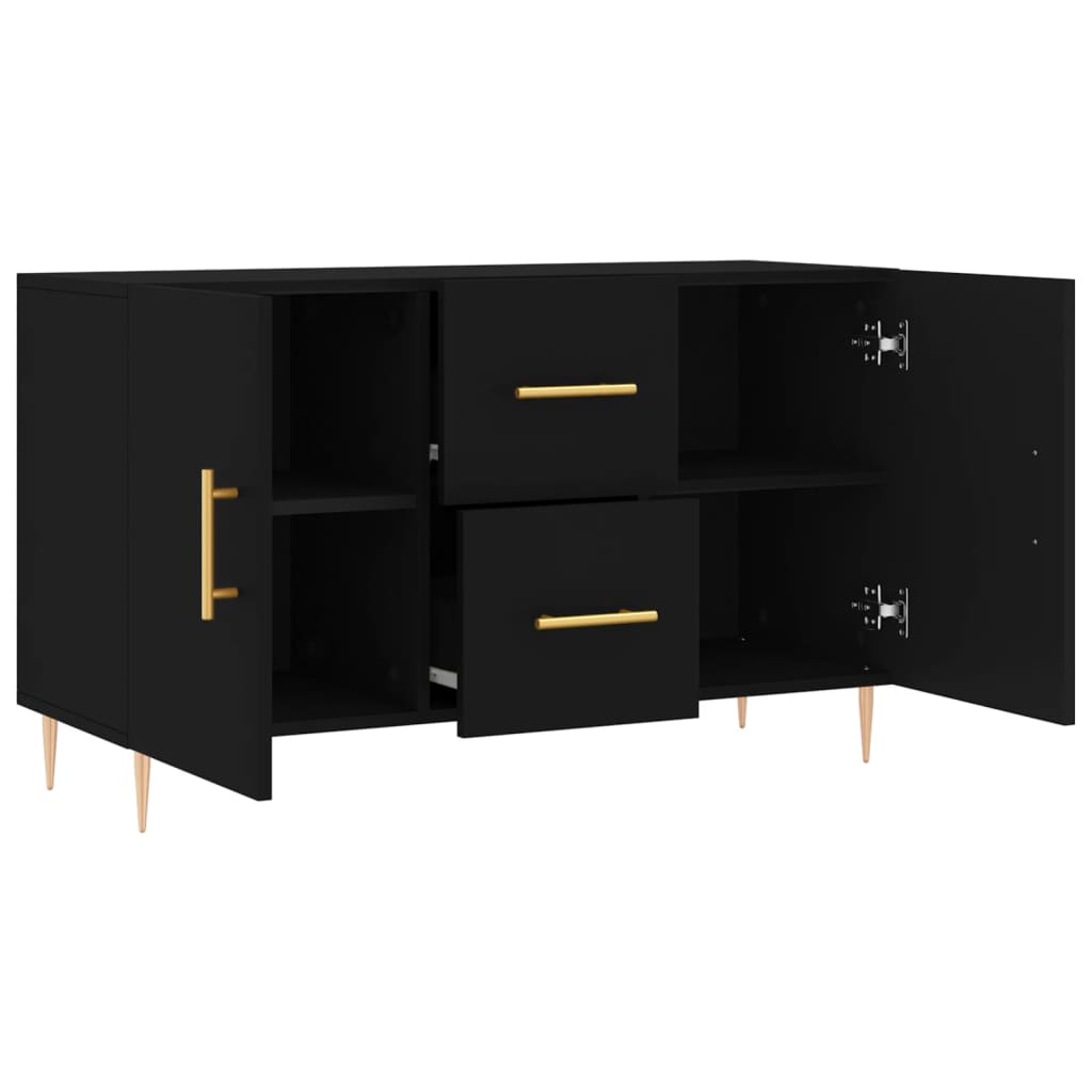 vidaXL Dulap, negru, 100x36x60 cm, lemn compozit