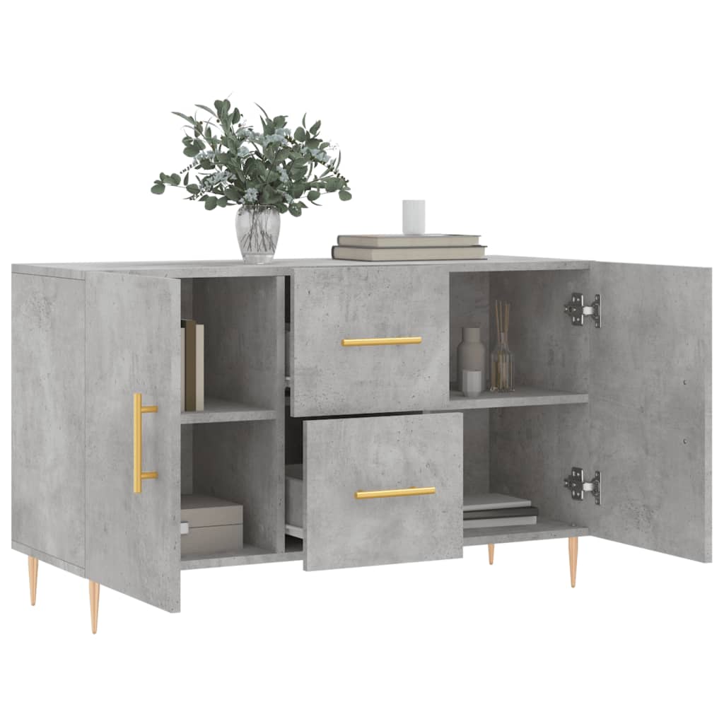 vidaXL Dulap, gri beton, 100x36x60 cm, lemn compozit vidaXL Dulap, gri beton, 100x36x60 cm, lemn compozit