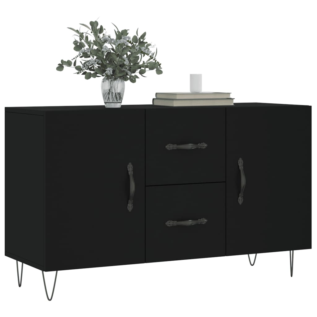 vidaXL Dulap, negru, 100x36x60 cm, lemn compozit