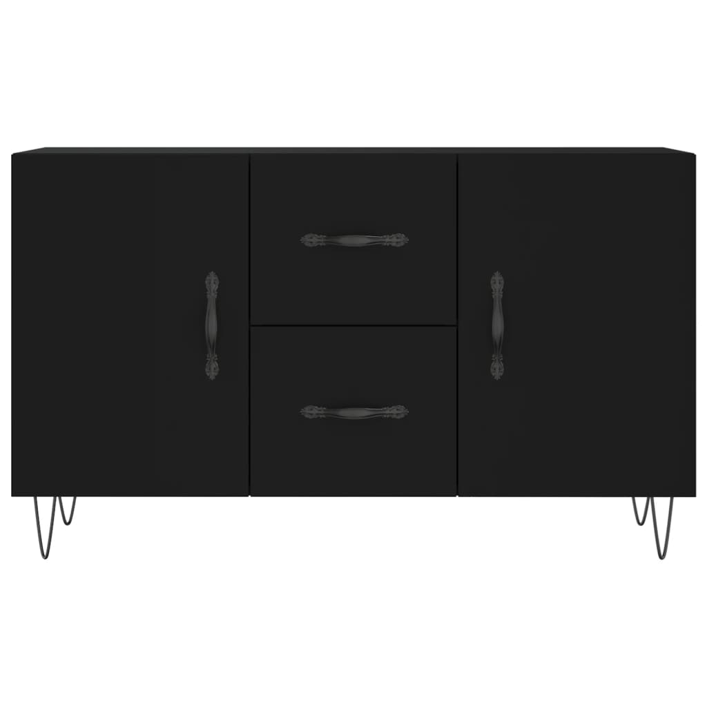 vidaXL Dulap, negru, 100x36x60 cm, lemn compozit