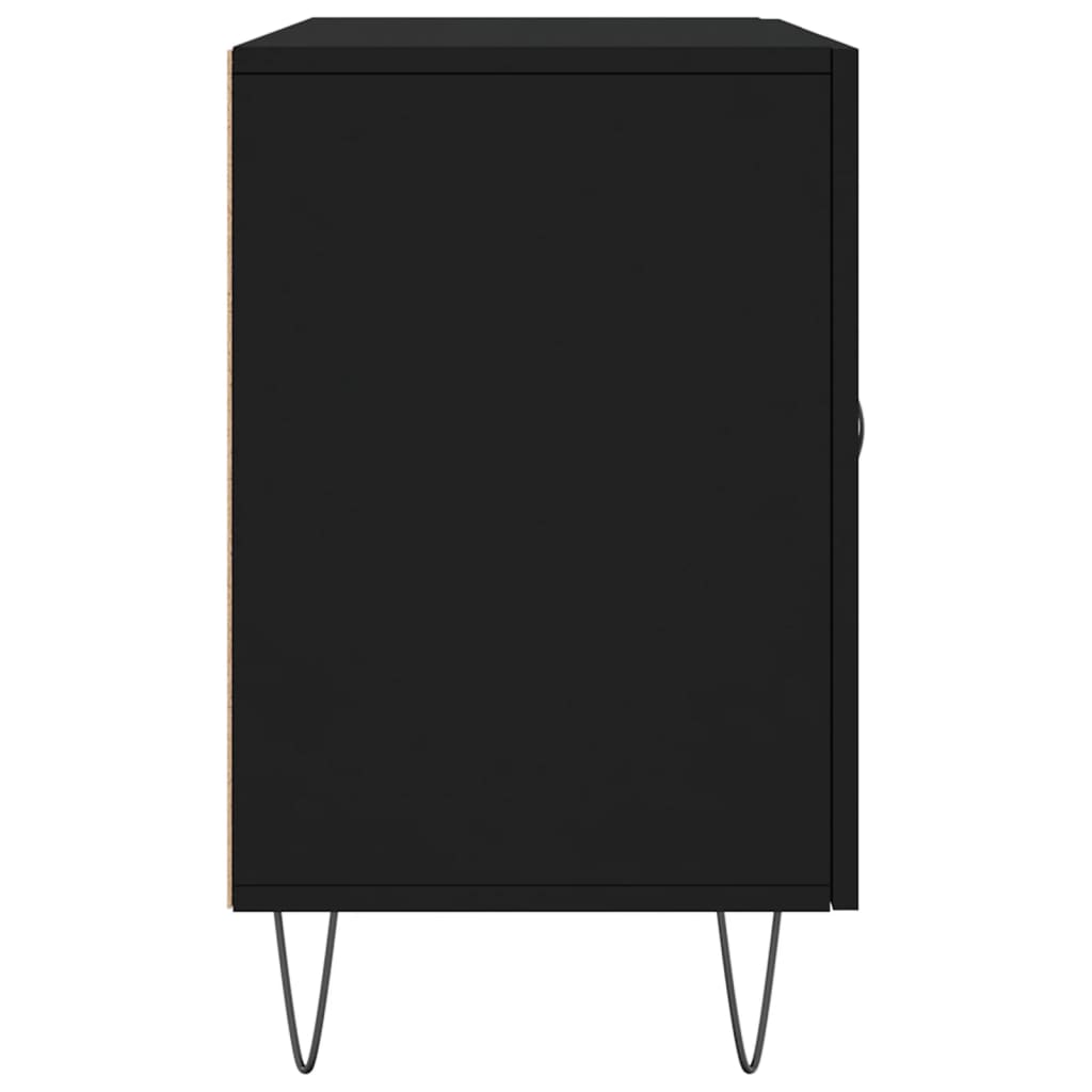 vidaXL Dulap, negru, 100x36x60 cm, lemn compozit