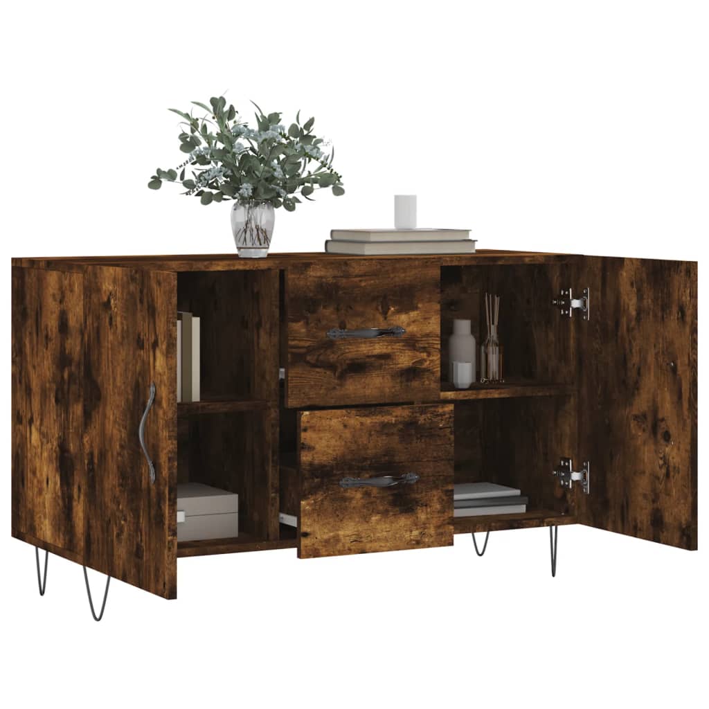 vidaXL Dulap, stejar fumuriu, 100x36x60 cm, lemn compozit