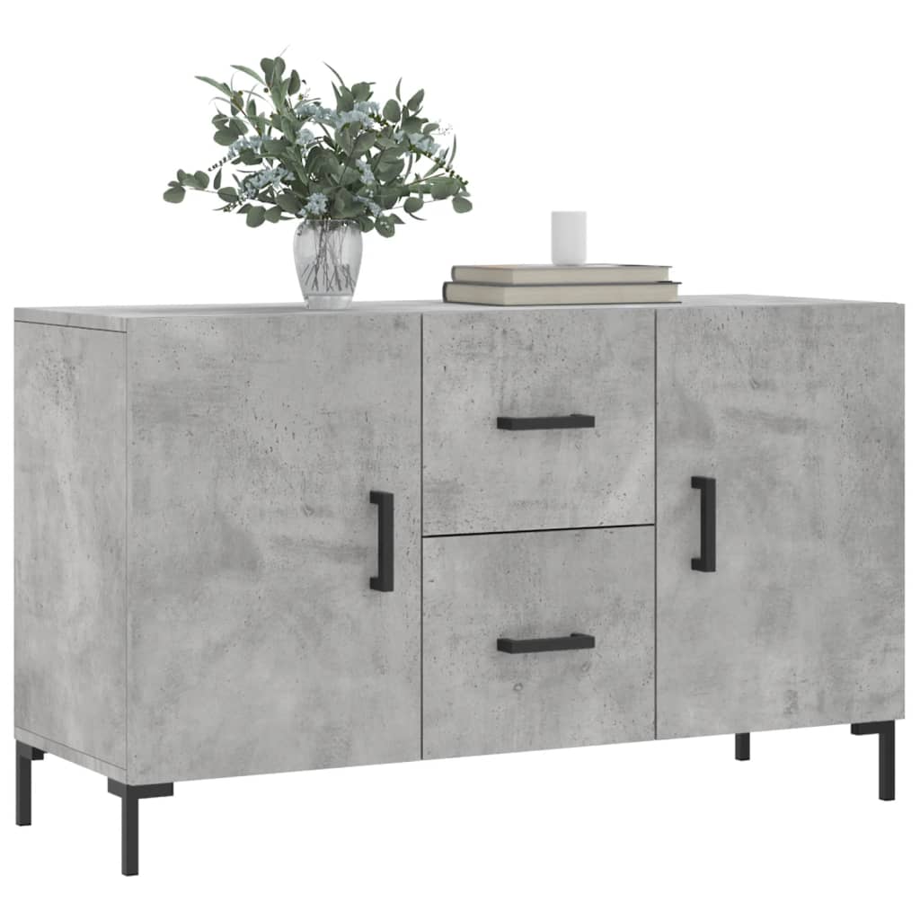 vidaXL Dulap, gri beton, 100x36x60 cm, lemn compozit vidaXL Dulap, gri beton, 100x36x60 cm, lemn compozit