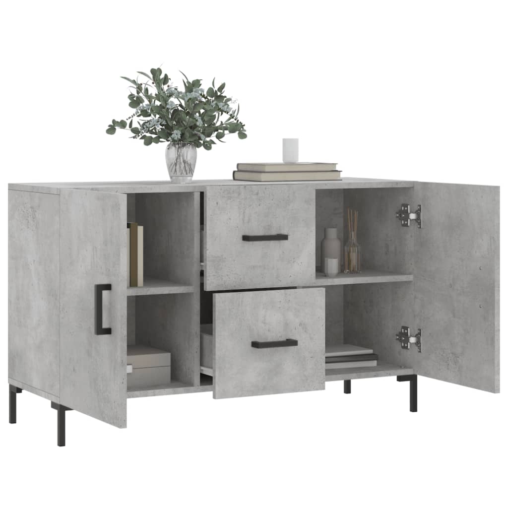 vidaXL Dulap, gri beton, 100x36x60 cm, lemn compozit vidaXL Dulap, gri beton, 100x36x60 cm, lemn compozit