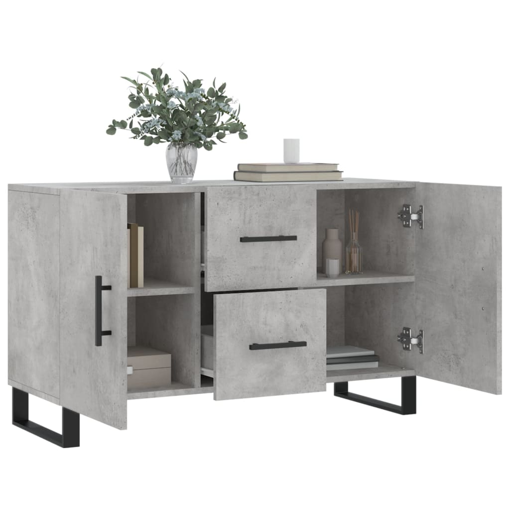 vidaXL Dulap, gri beton, 100x36x60 cm, lemn compozit vidaXL Dulap, gri beton, 100x36x60 cm, lemn compozit
