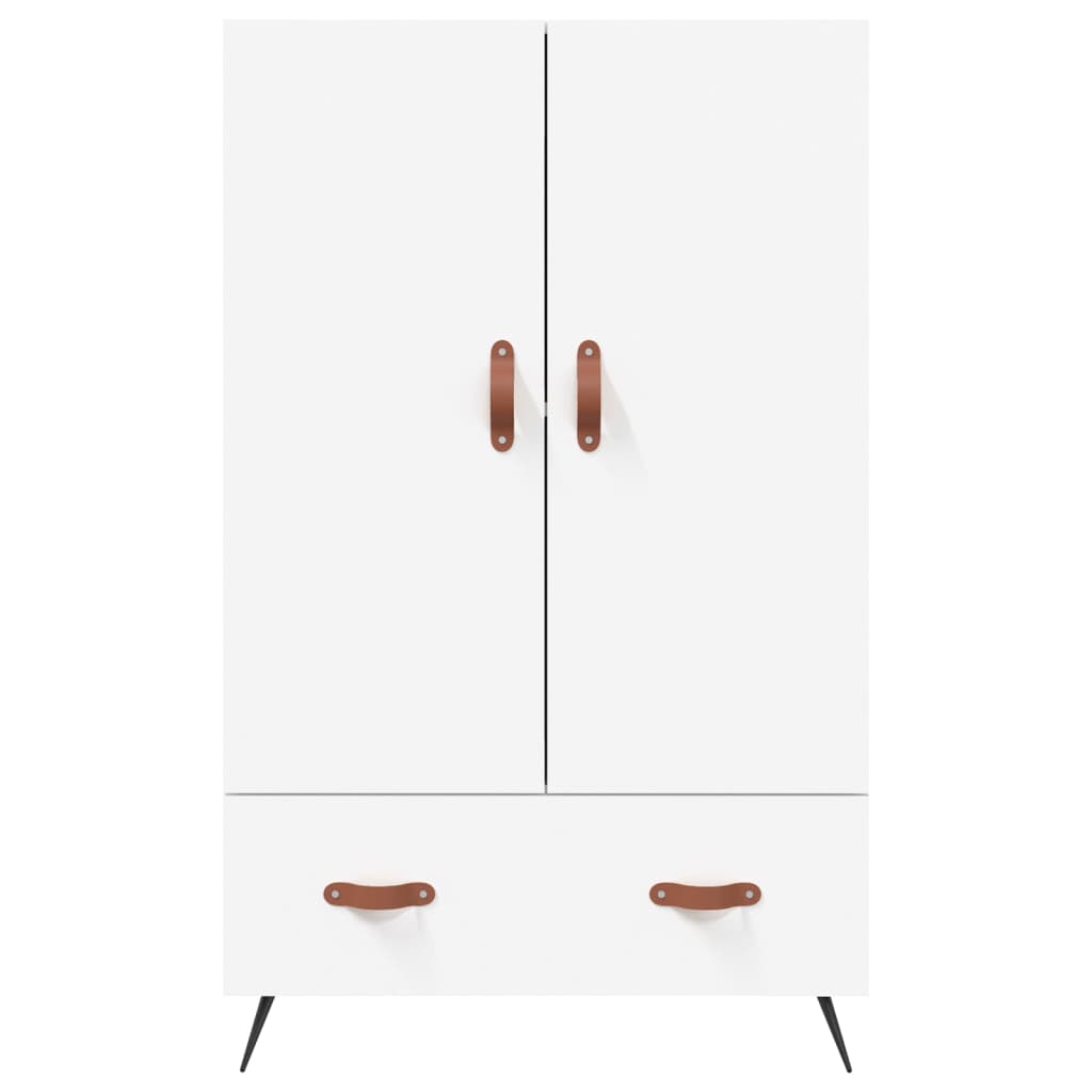 vidaXL Dulap înalt, alb, 69,5x31x115 cm, lemn prelucrat