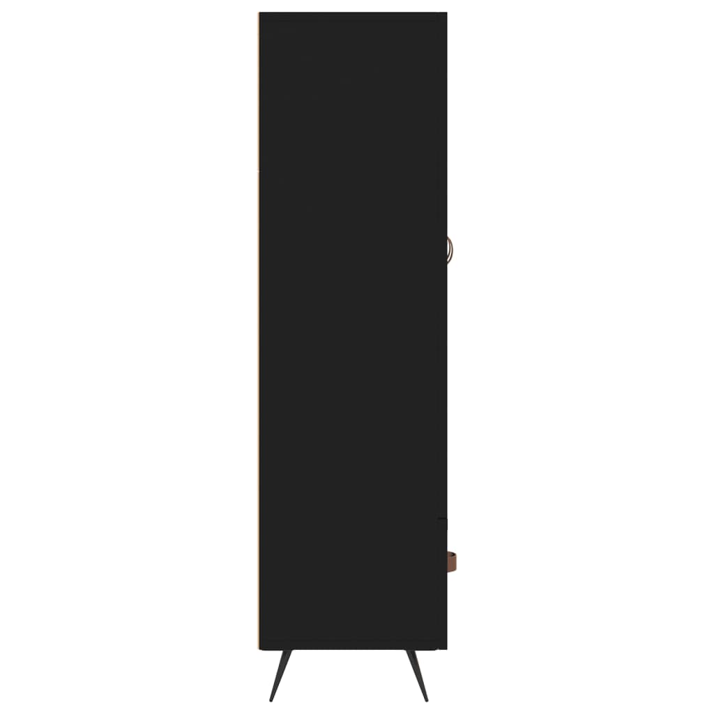 vidaXL Dulap înalt, negru, 69,5x31x115 cm, lemn prelucrat vidaXL Dulap înalt, negru, 69,5x31x115 cm, lemn prelucrat
