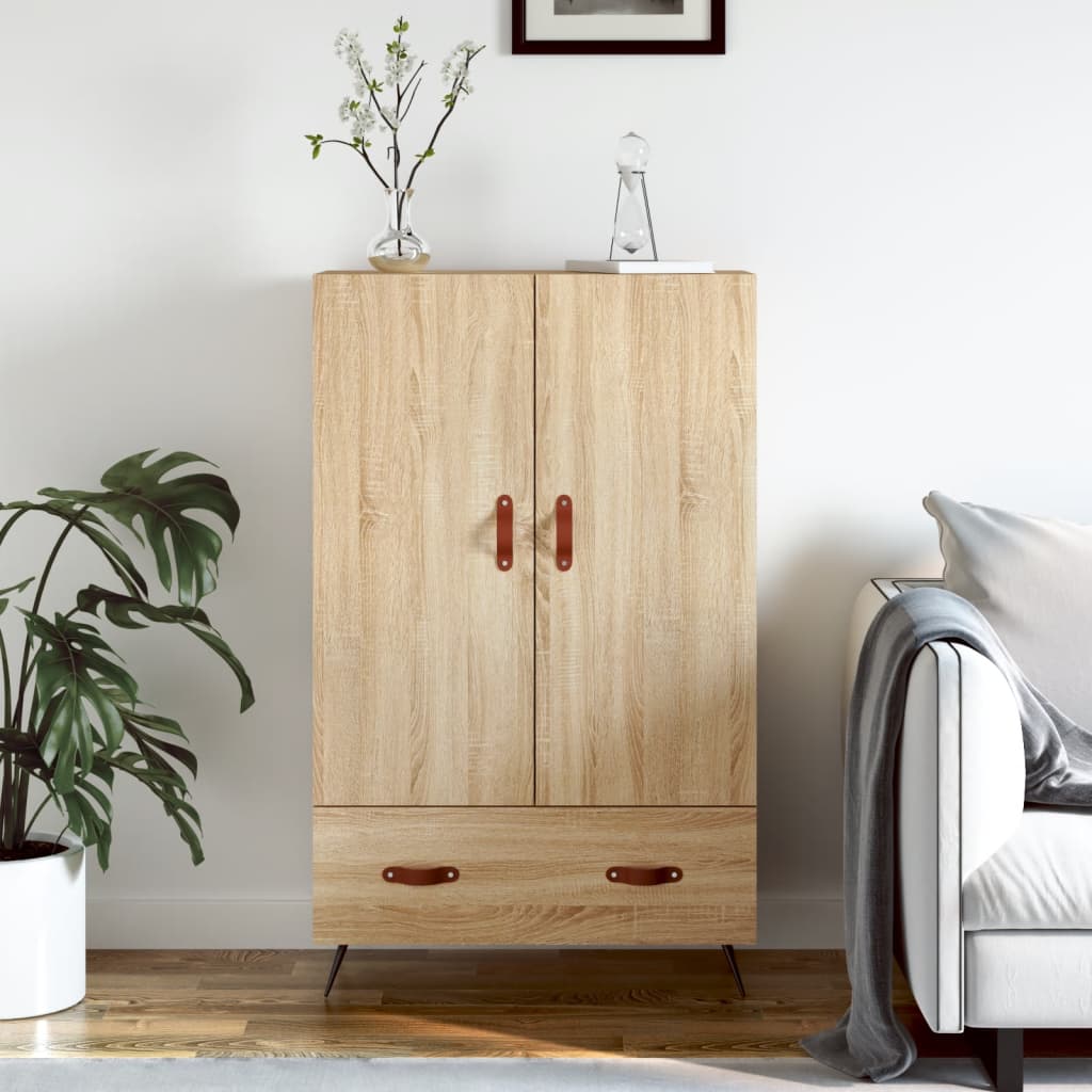 vidaXL Dulap înalt, stejar Sonoma, 69,5x31x115 cm, lemn prelucrat