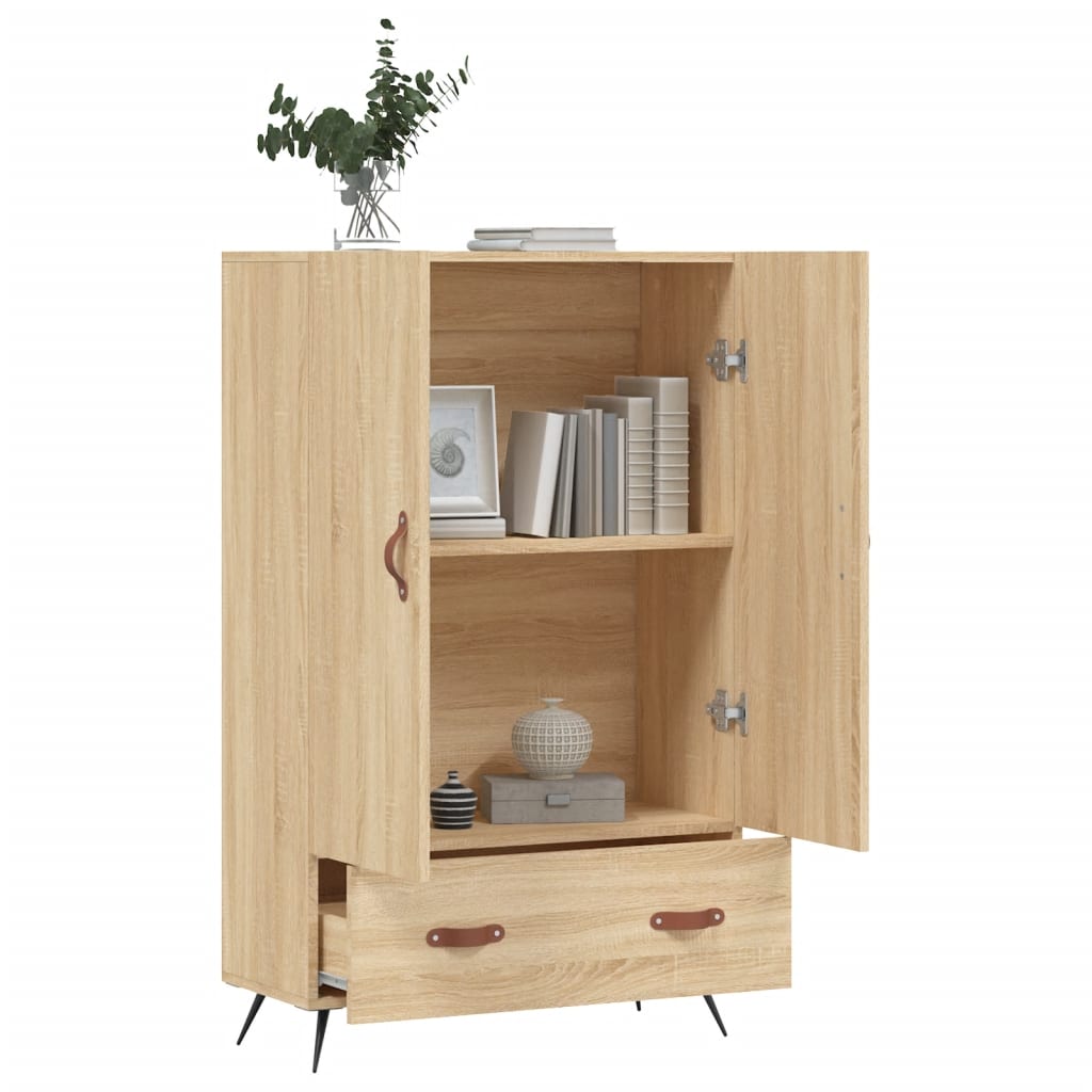 vidaXL Dulap înalt, stejar Sonoma, 69,5x31x115 cm, lemn prelucrat