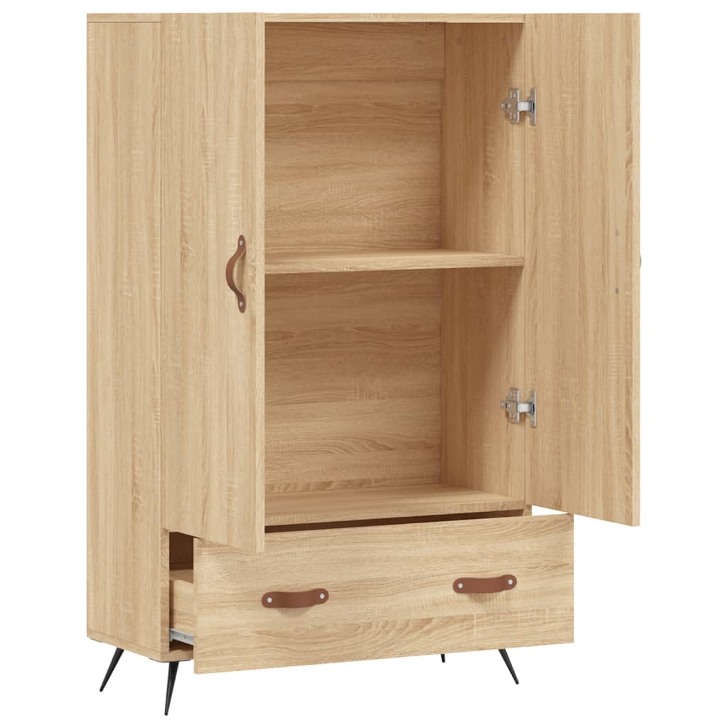 vidaXL Dulap înalt, stejar Sonoma, 69,5x31x115 cm, lemn prelucrat