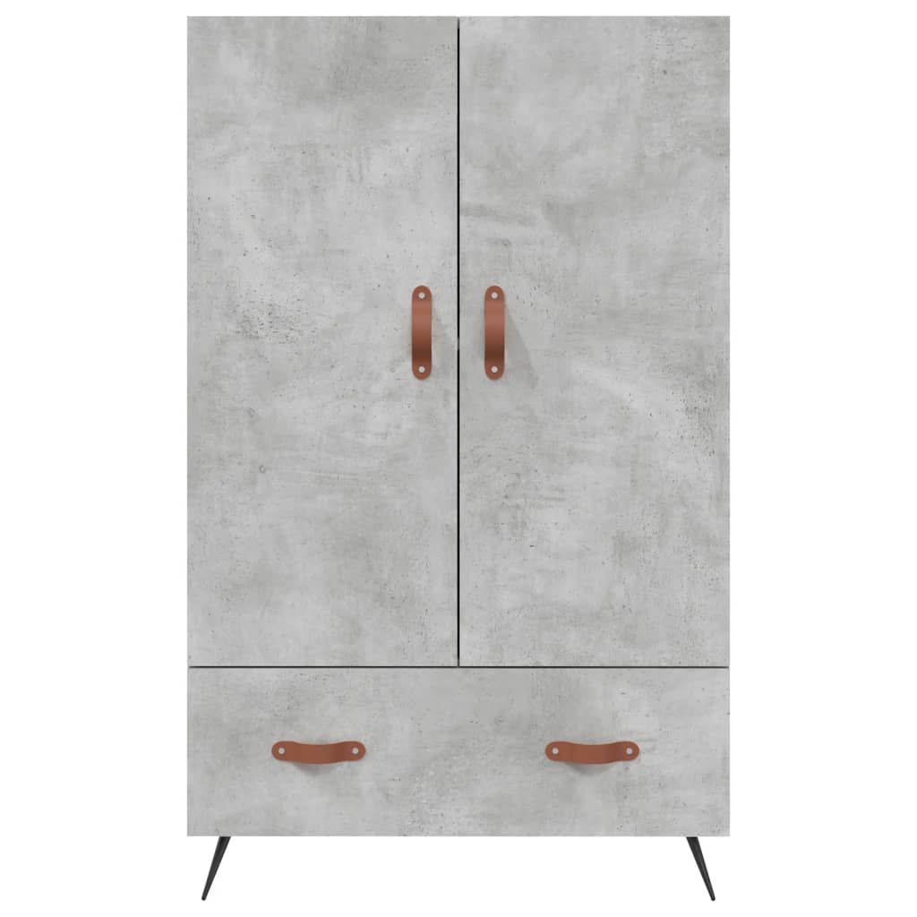 vidaXL Dulap înalt, gri beton, 69,5x31x115 cm, lemn compozit