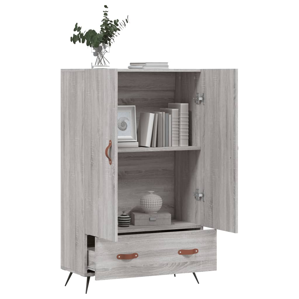 vidaXL Dulap gri Sonoma 69,5x31x115 cm, lemn prelucrat